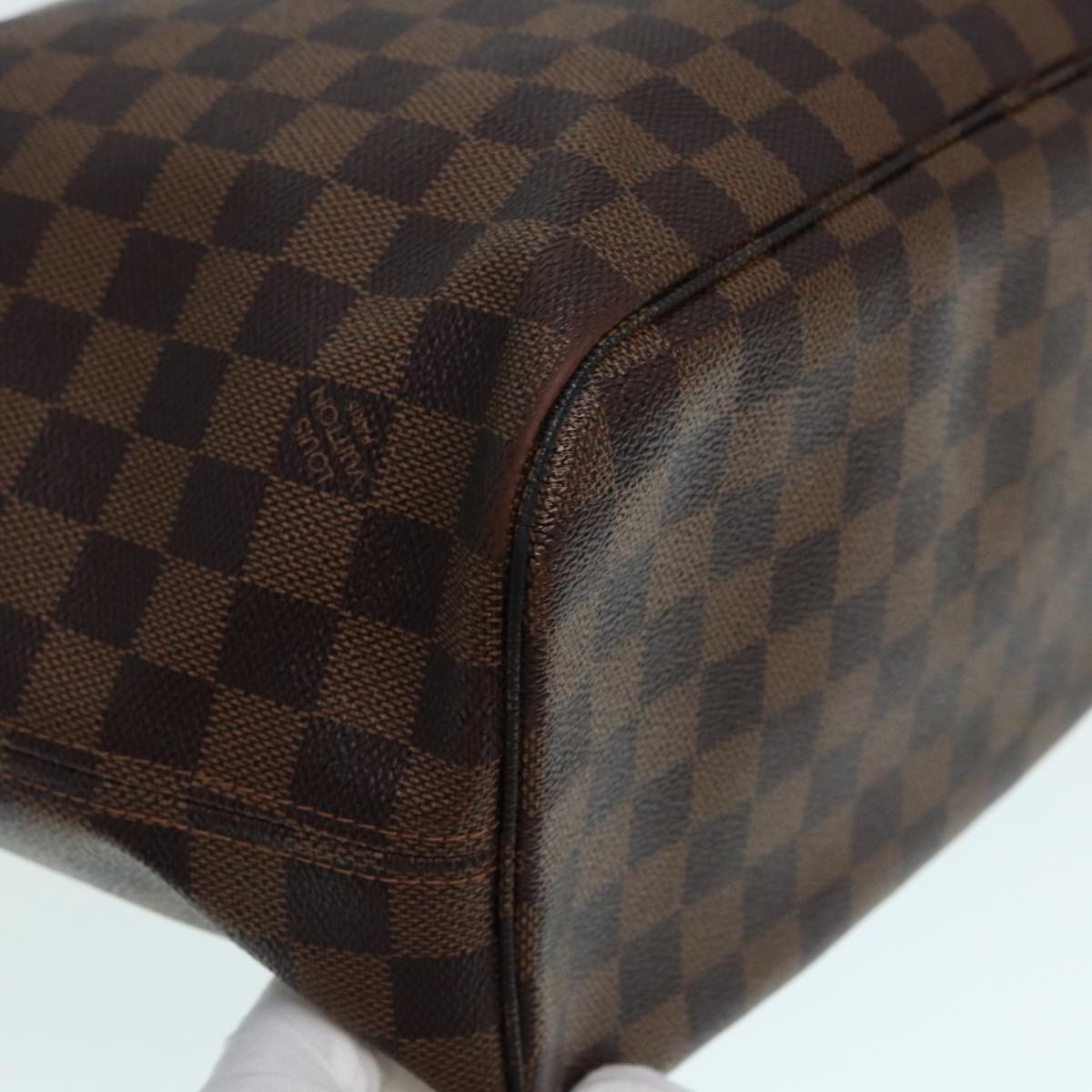 LOUIS VUITTON Damier Ebene Neverfull MM Tote Bag N51105 LV 87567