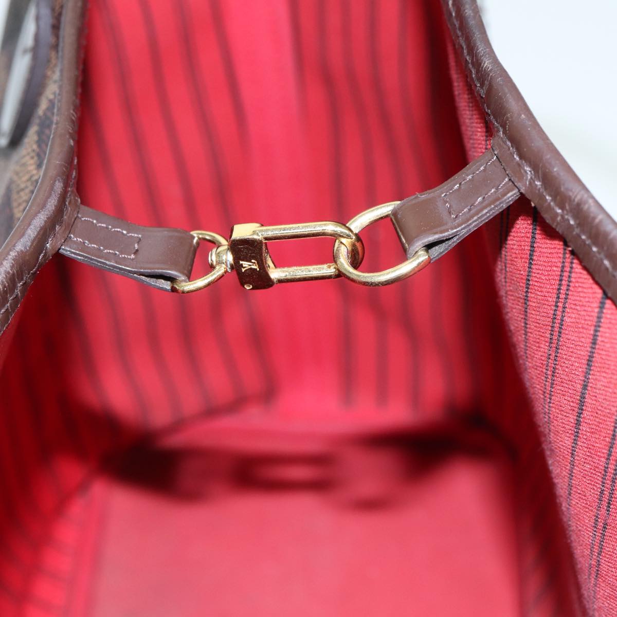 LOUIS VUITTON Damier Ebene Neverfull MM Tote Bag N51105 LV 87567