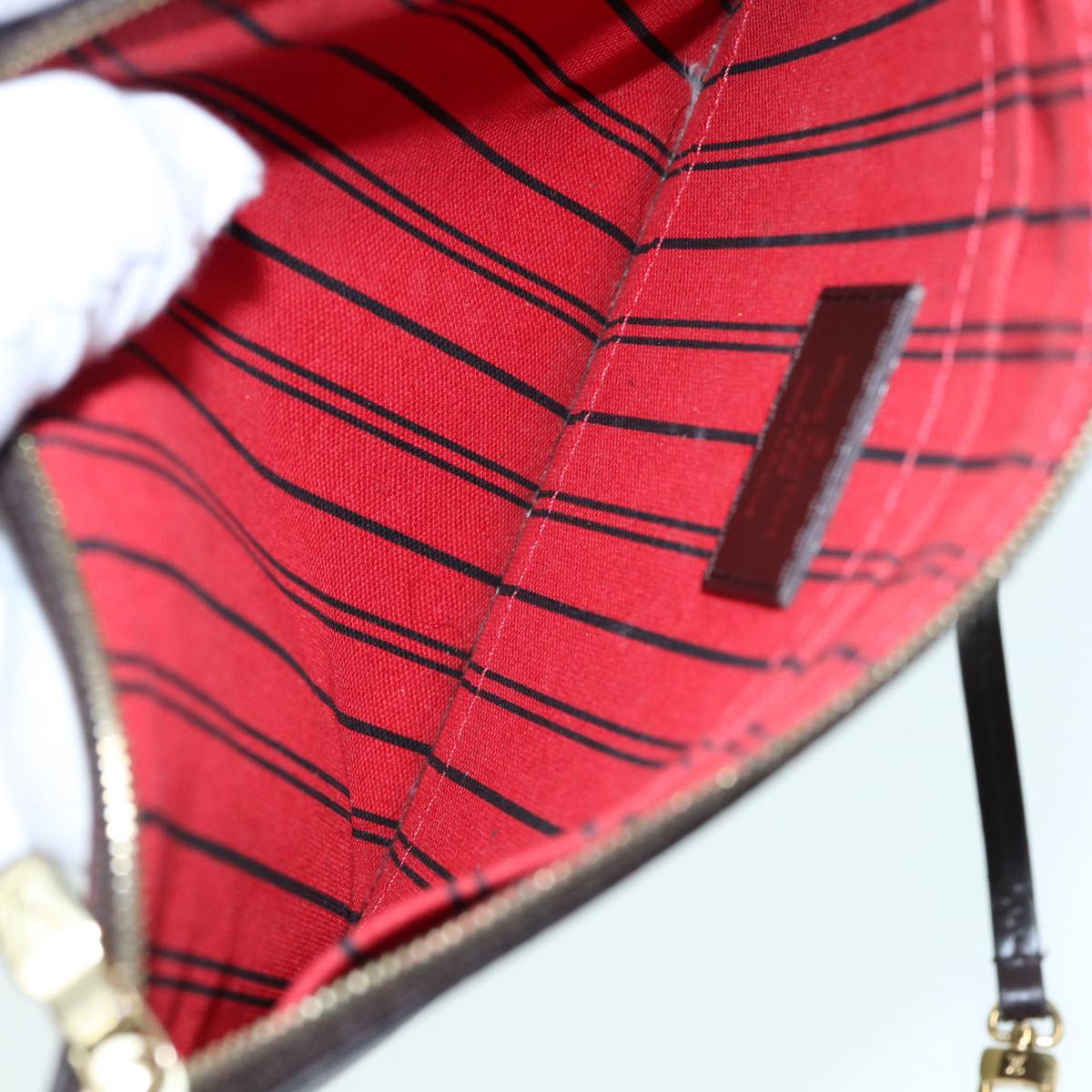 LOUIS VUITTON Damier Ebene Neverfull MM Tote Bag N51105 LV 87567