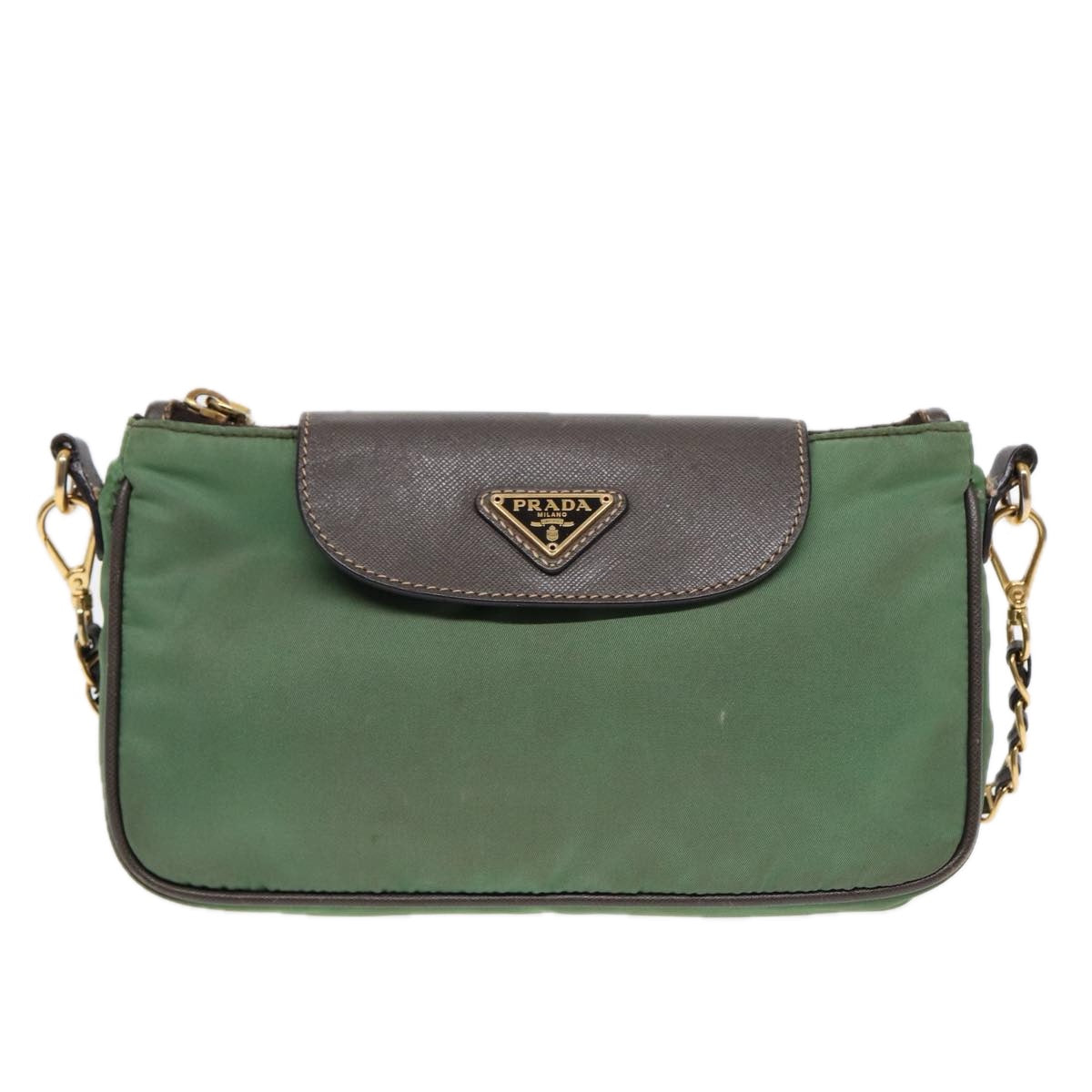 Luxury Prada Shoulder Bag Nylon Green  87675