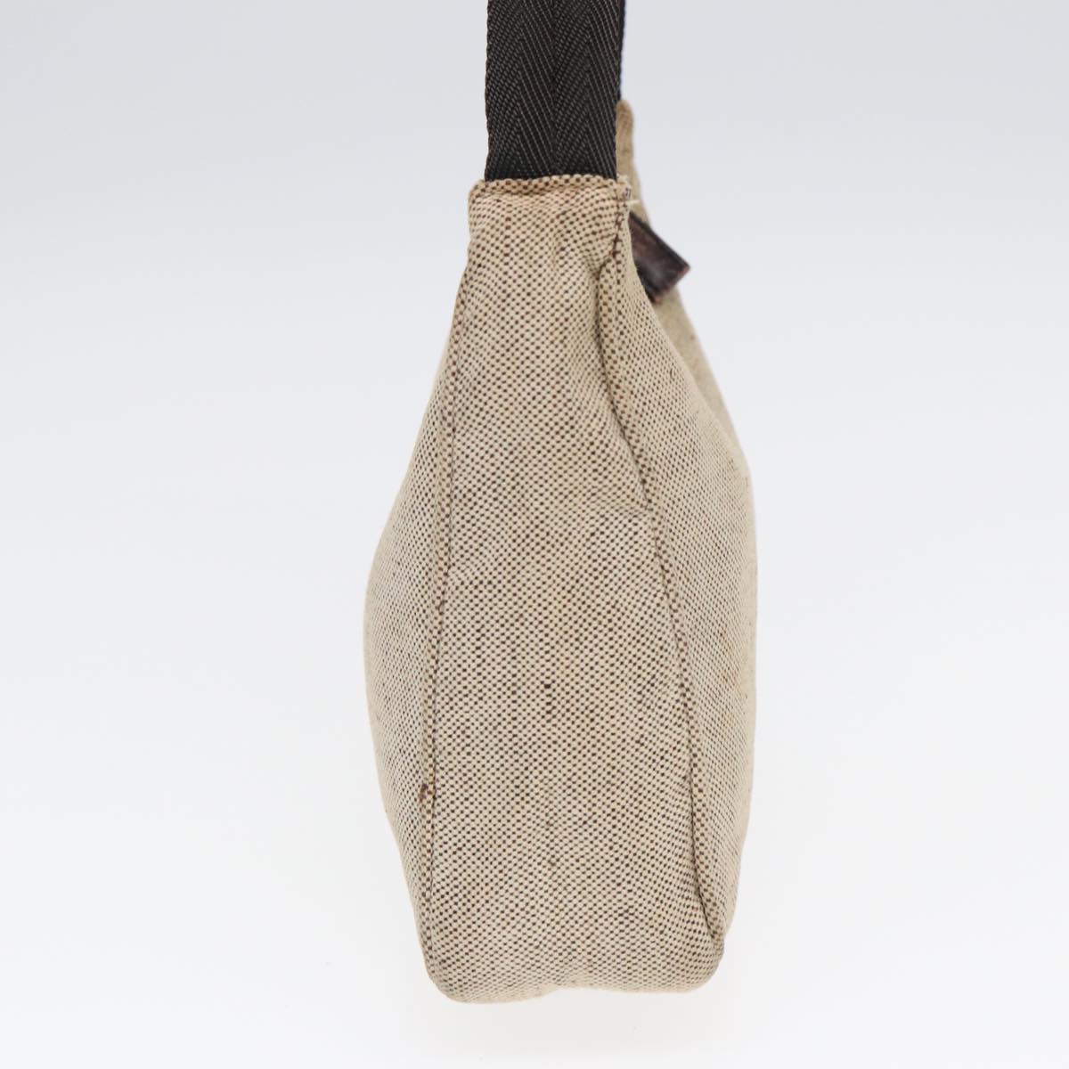 Luxury Prada Hand Bag Canvas Beige  87677