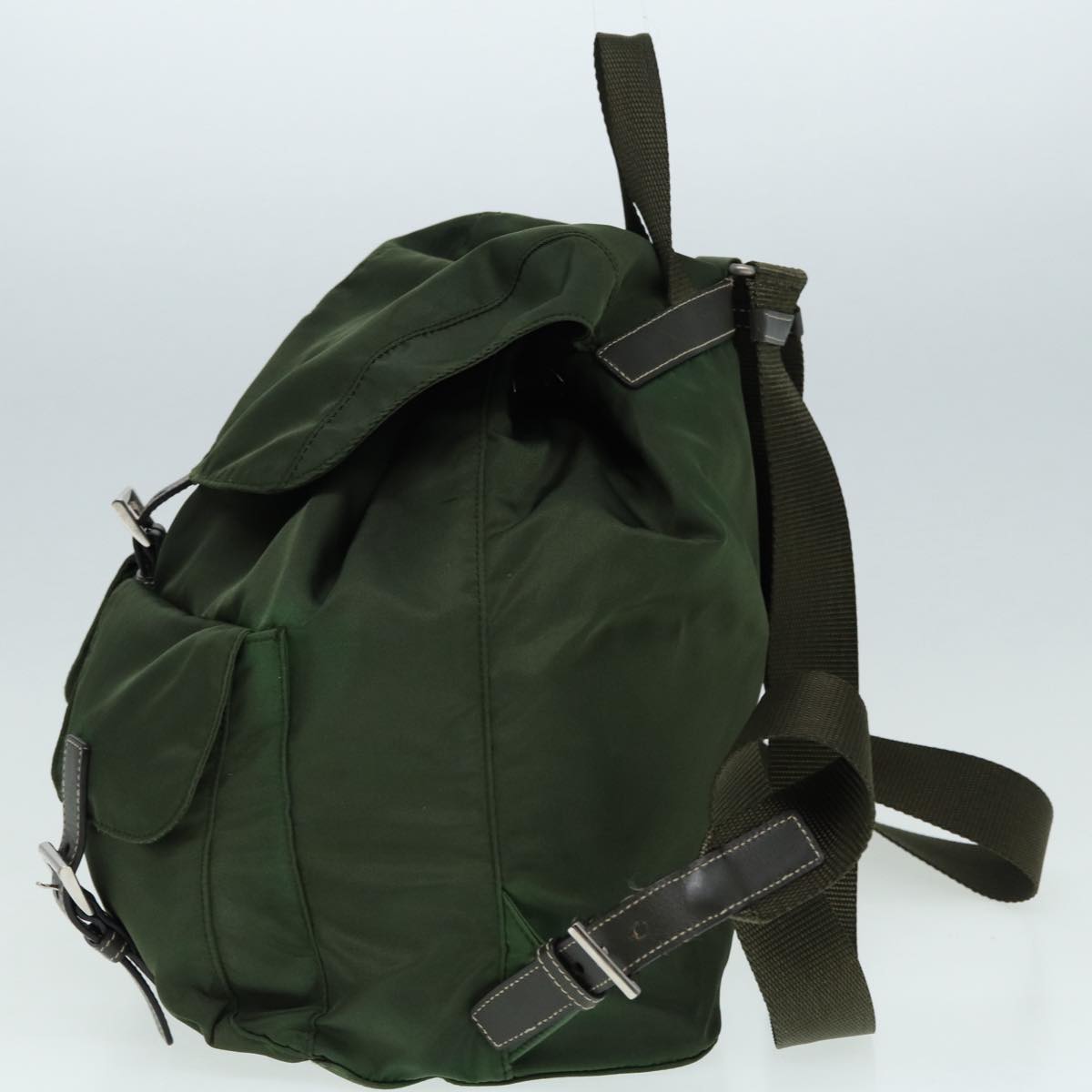 Luxury Prada Backpack Nylon Khaki  87680