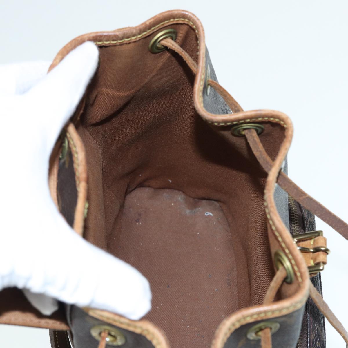 LOUIS VUITTON Monogram Montsouris PM Backpack M51137 LV 87701