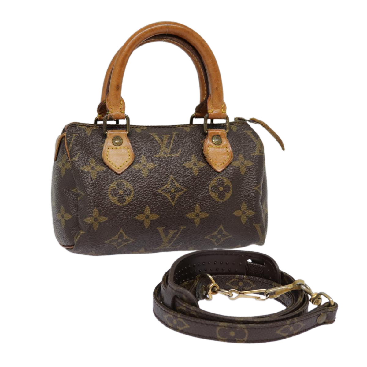 LOUIS VUITTON Monogram Mini Speedy Hand Bag M41534 LV 87712