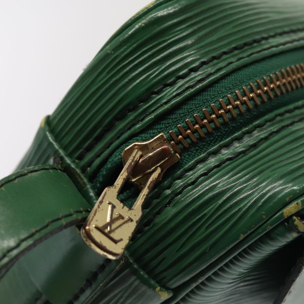 LOUIS VUITTON Epi Jeune Fille MM Shoulder Bag Green M52154 LV 87714