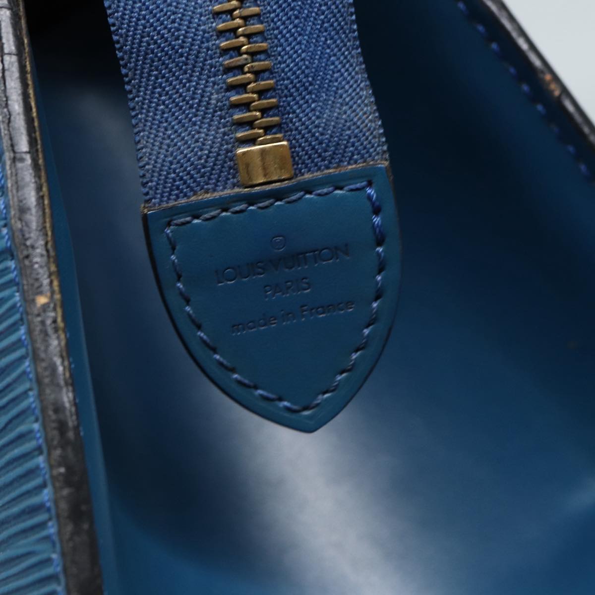 LOUIS VUITTON Epi Riviera Hand Bag Blue M48185 LV 87715