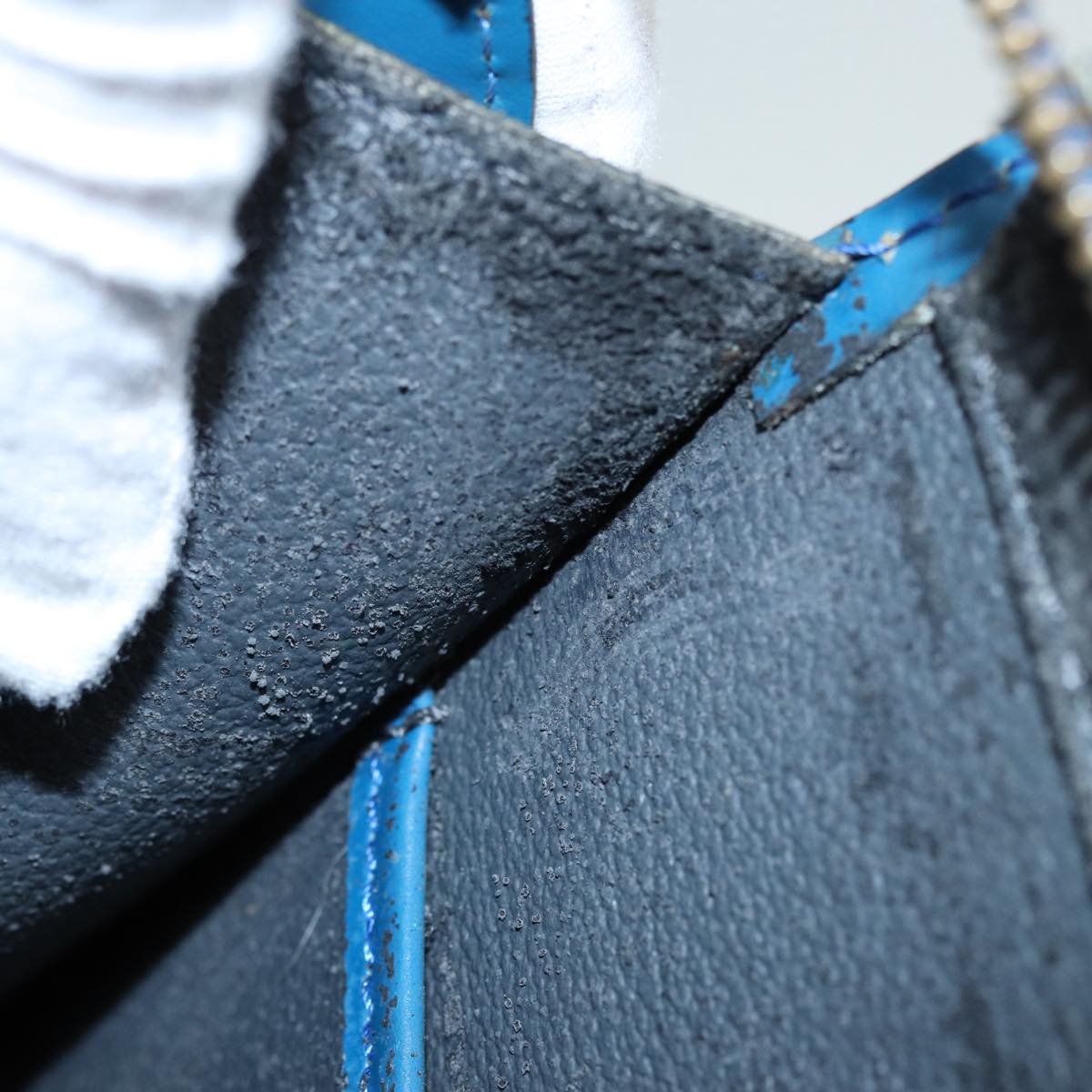 LOUIS VUITTON Epi Riviera Hand Bag Blue M48185 LV 87715