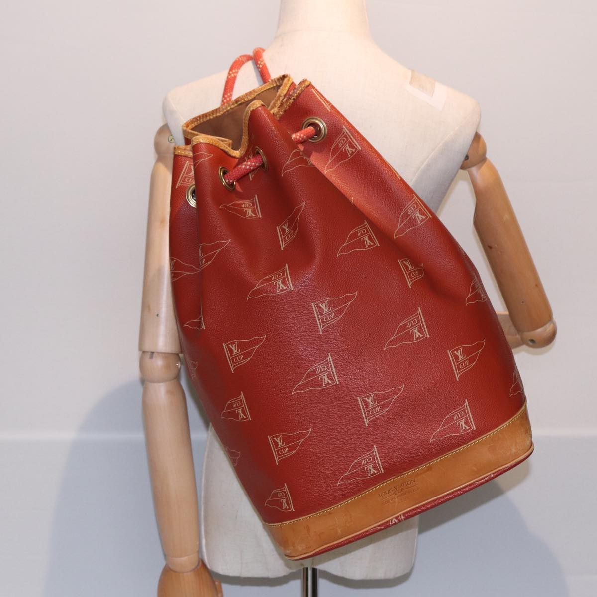 LOUIS VUITTON LV CUP Saint Tropez Shoulder Bag Red M80026 LV 87717