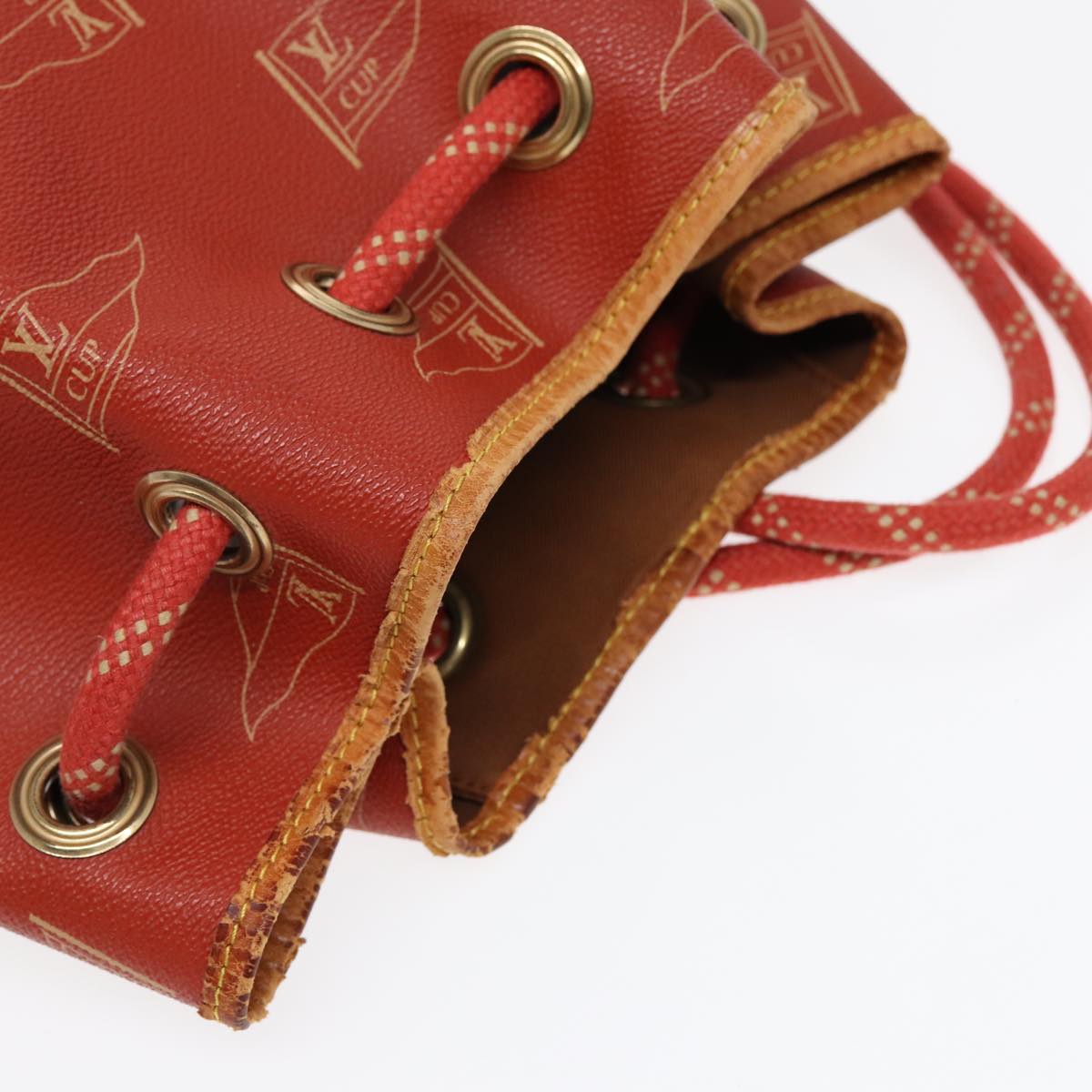 LOUIS VUITTON LV CUP Saint Tropez Shoulder Bag Red M80026 LV 87717