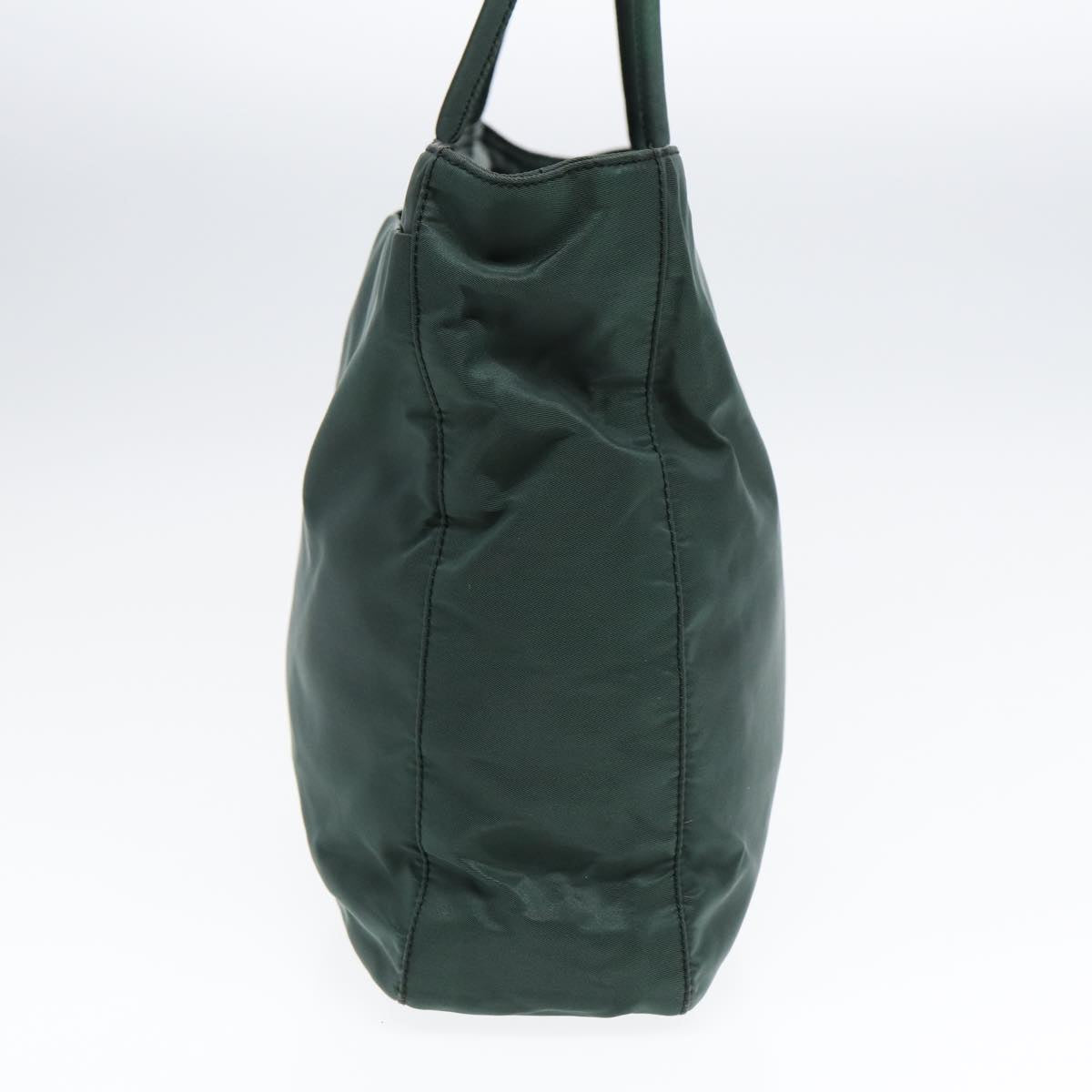 Luxury Prada Tote Bag Nylon Khaki Silver  87760