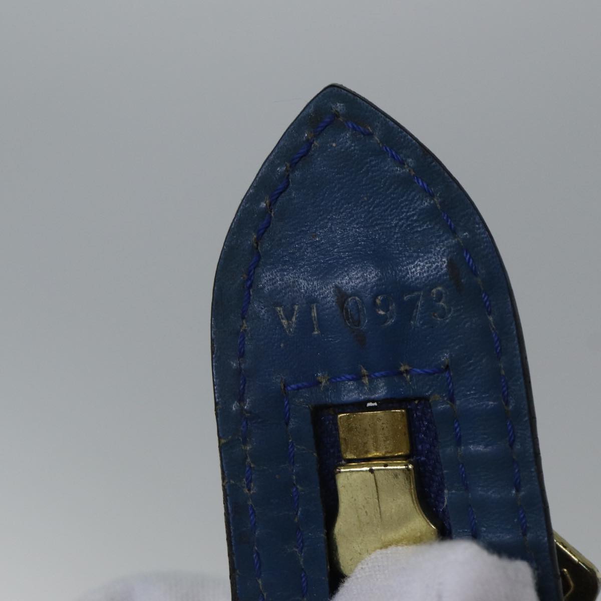 LOUIS VUITTON Epi Saint Jacques Shoulder Bag Blue M52275 LV 87786