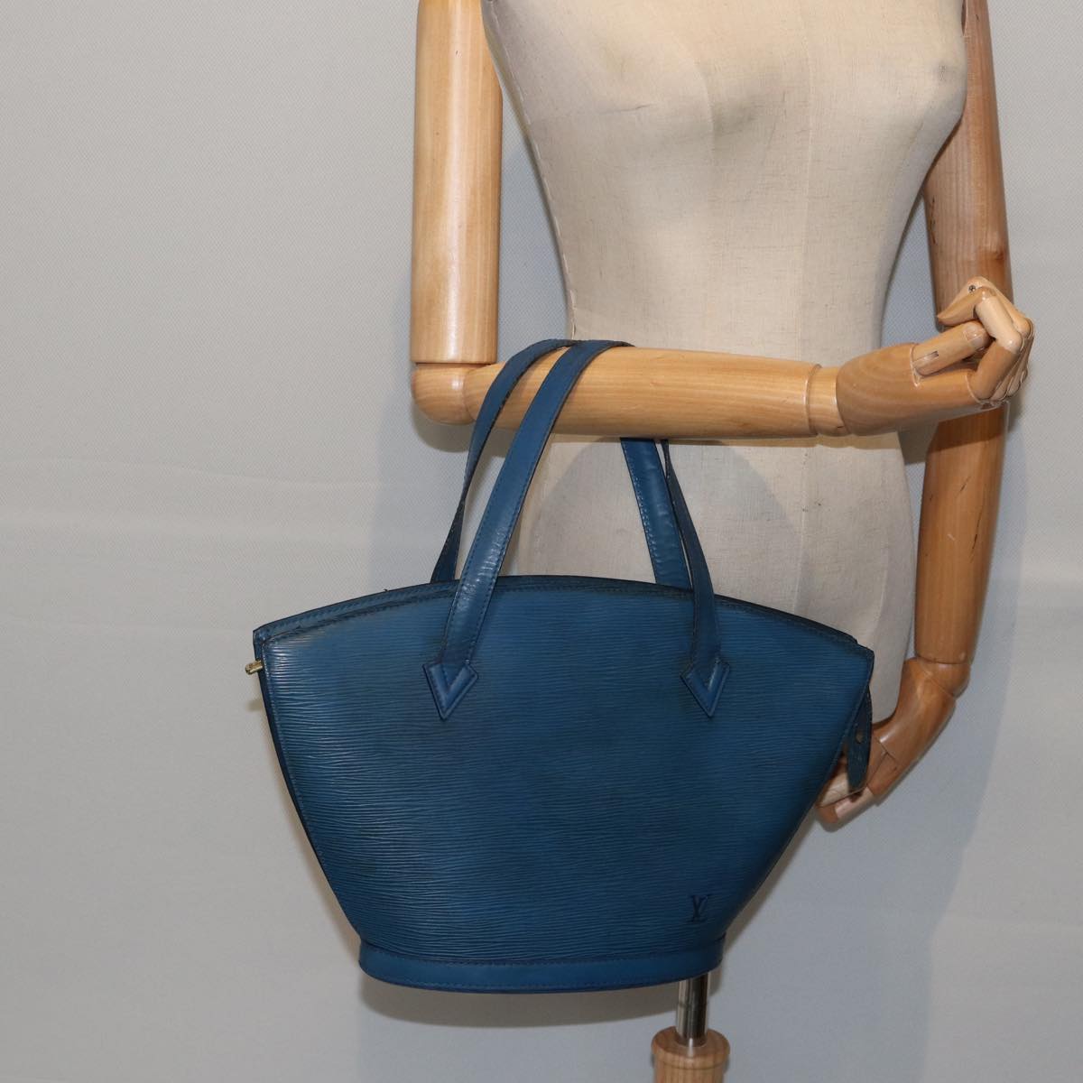 LOUIS VUITTON Epi Saint Jacques Shoulder Bag Blue M52275 LV 87786