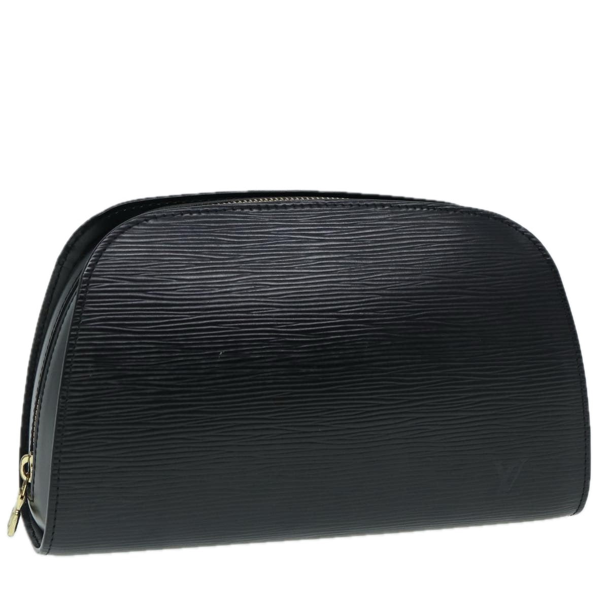 LOUIS VUITTON Epi Dauphine MM Pouch Black M48452 LV 87789