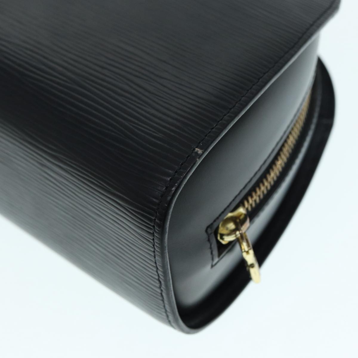 LOUIS VUITTON Epi Dauphine MM Pouch Black M48452 LV 87789