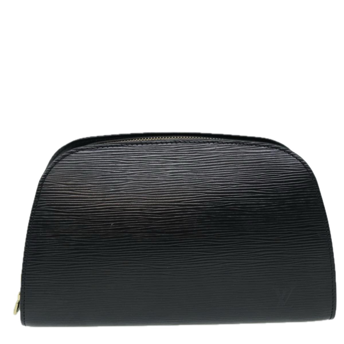 LOUIS VUITTON Epi Dauphine MM Pouch Black M48452 LV 87789