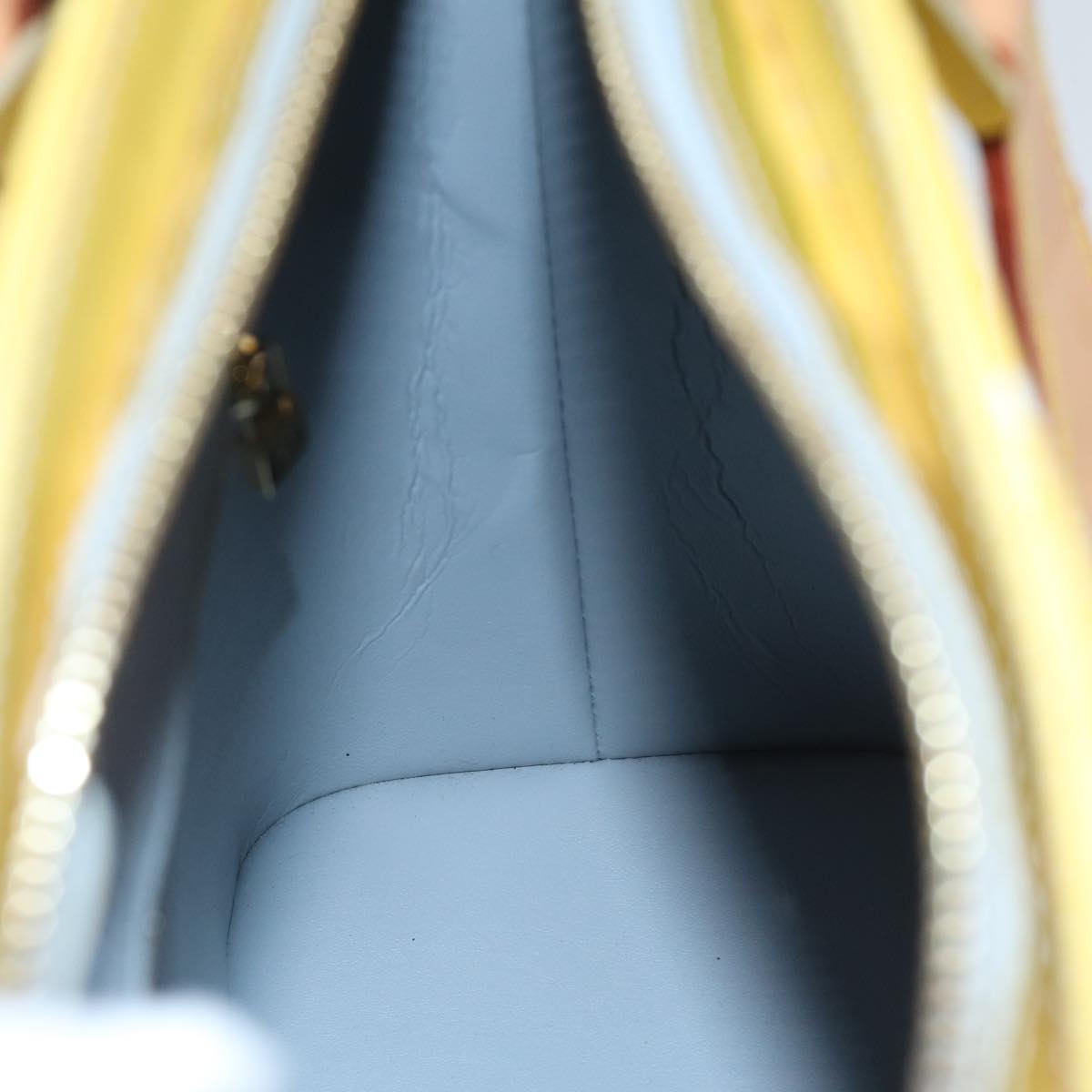 LOUIS VUITTON Monogram Vernis Houston Hand Bag Gris M91053 LV 87791