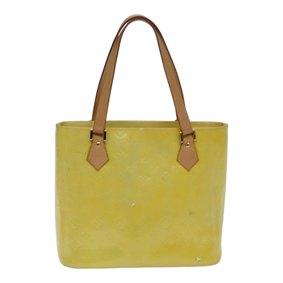 LOUIS VUITTON Monogram Vernis Houston Hand Bag Gris M91053 LV 87791