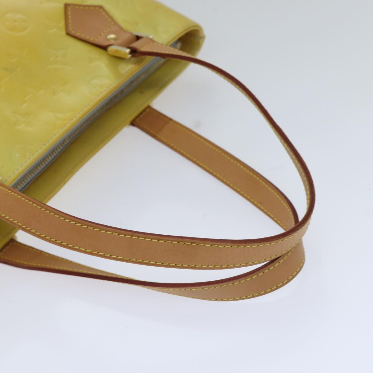 LOUIS VUITTON Monogram Vernis Houston Hand Bag Gris M91053 LV 87791