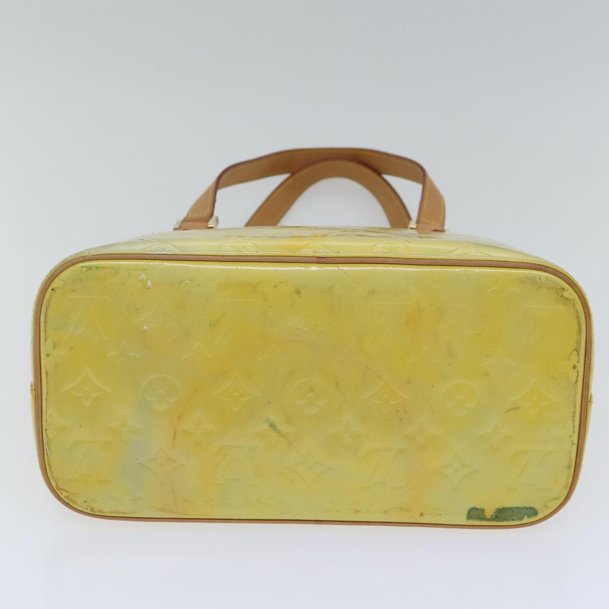 LOUIS VUITTON Monogram Vernis Houston Hand Bag Gris M91053 LV 87791
