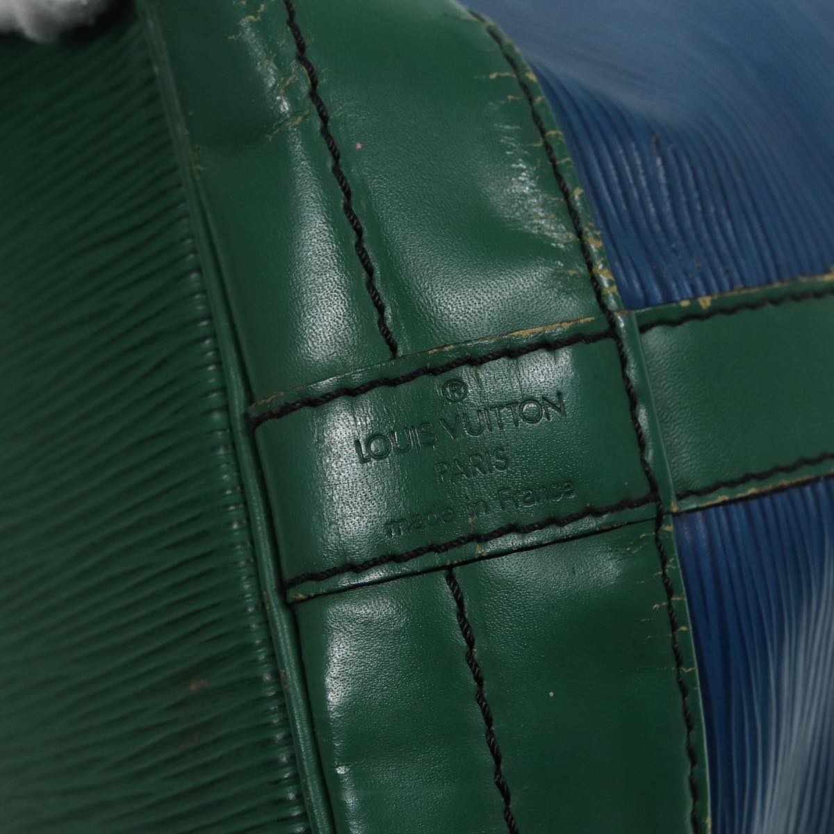 LOUIS VUITTON Epi Noe Shoulder Bag Bicolor Green Blue M44044 LV 87792