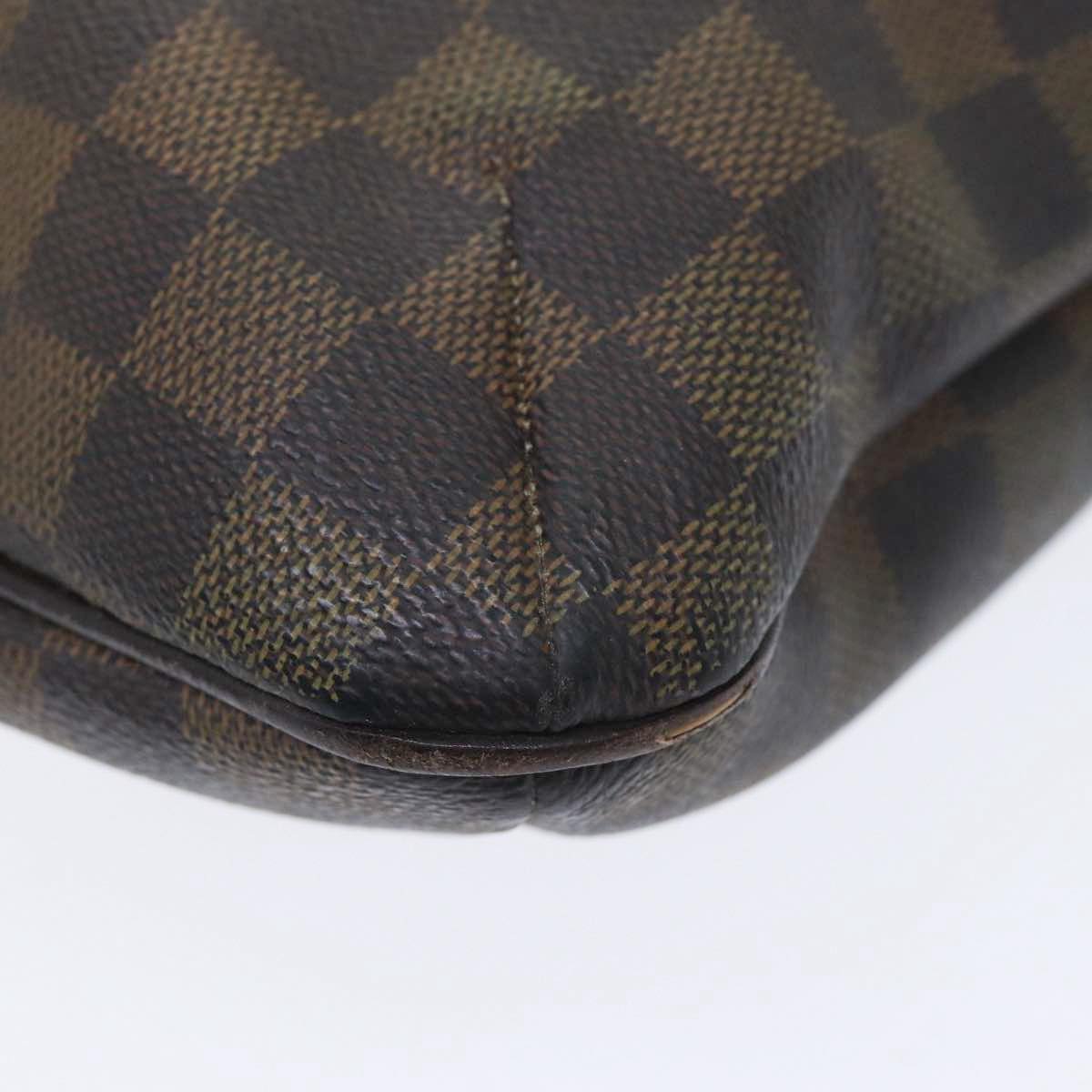 LOUIS VUITTON Damier Ebene Bloomsbury PM Shoulder Bag N42251 LV 87793
