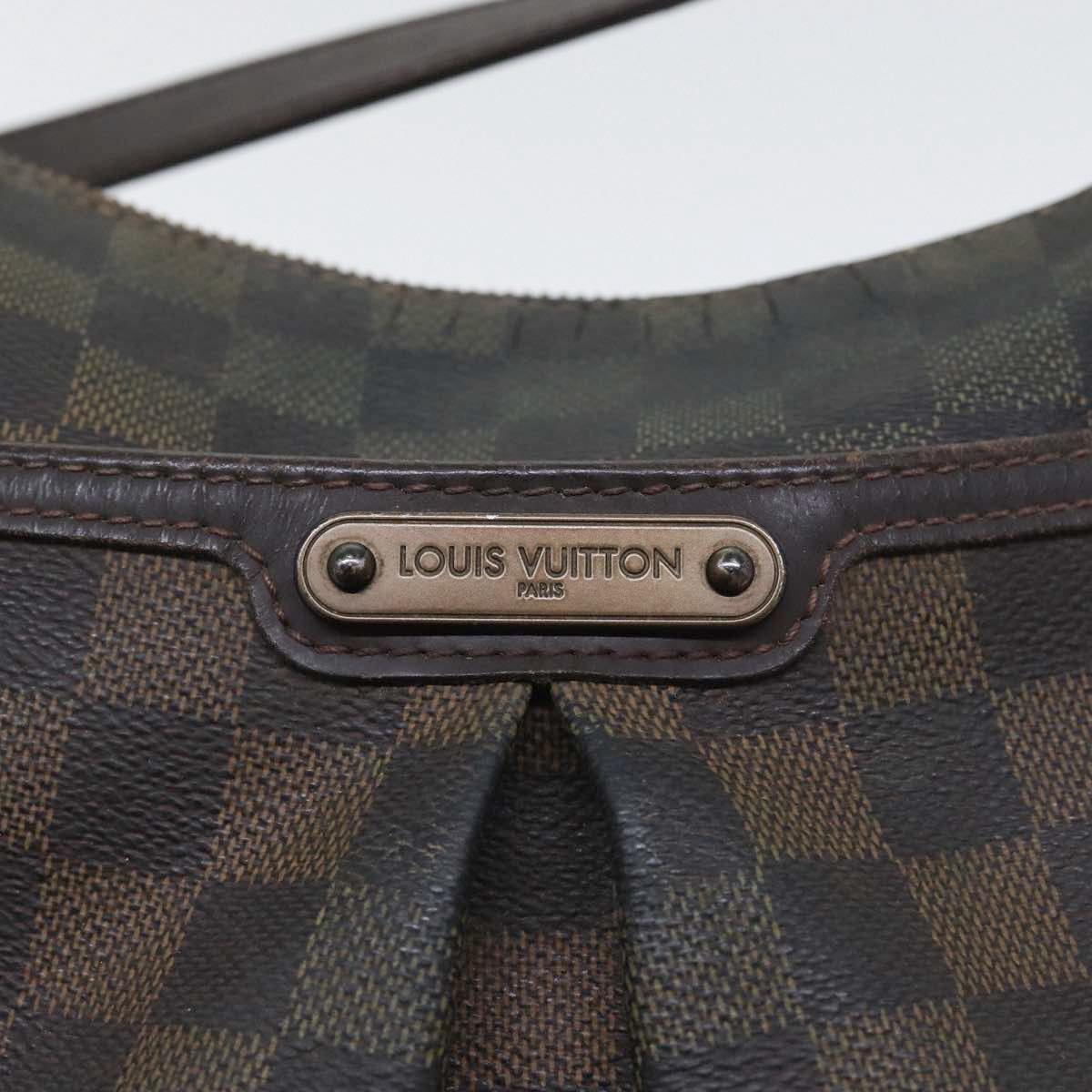 LOUIS VUITTON Damier Ebene Bloomsbury PM Shoulder Bag N42251 LV 87793