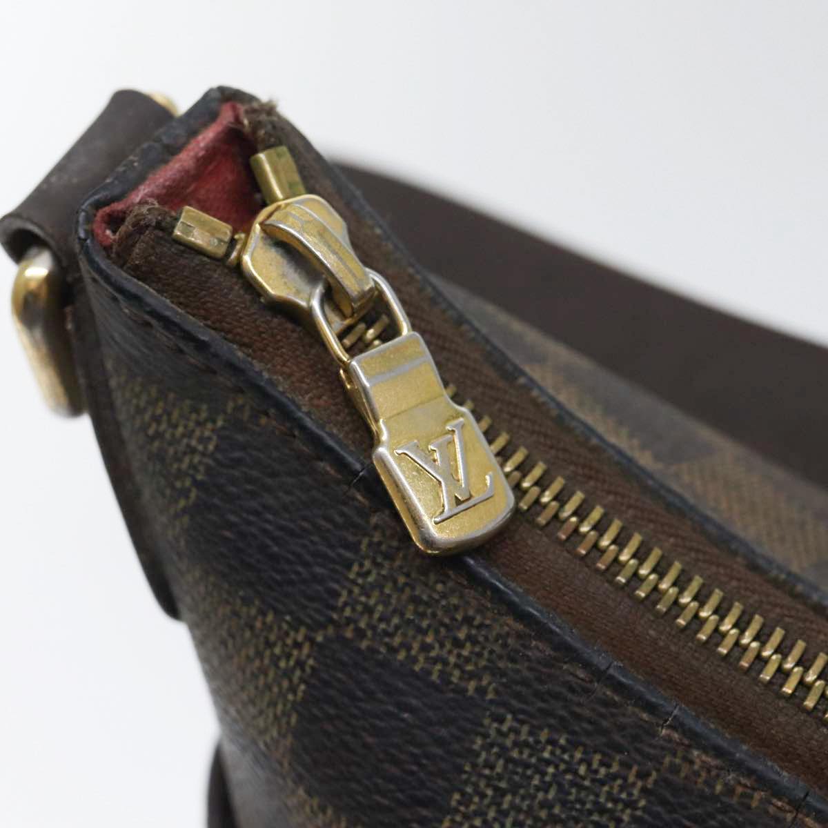 LOUIS VUITTON Damier Ebene Bloomsbury PM Shoulder Bag N42251 LV 87793