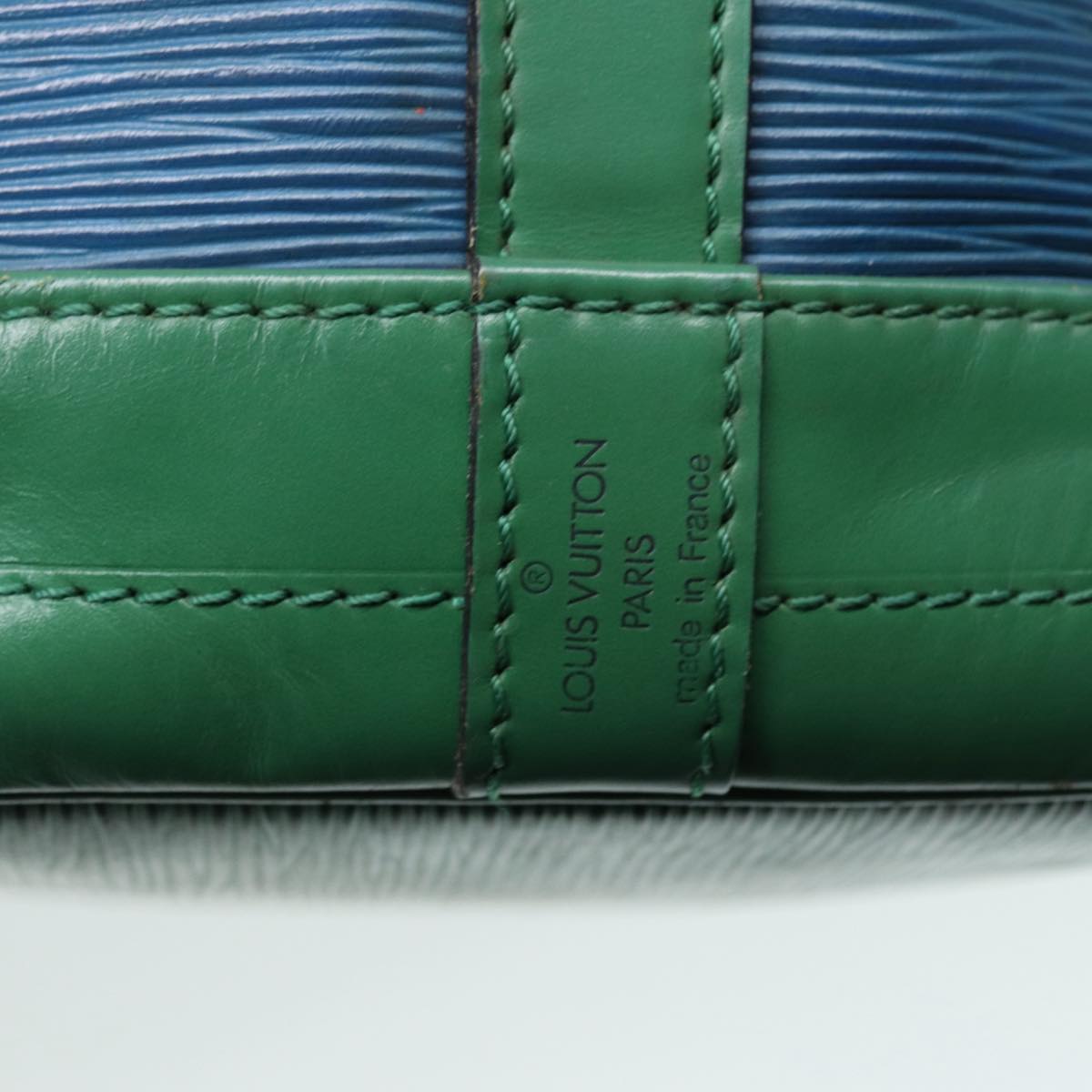 LOUIS VUITTON Epi Noe Shoulder Bag Bicolor Green Blue M44044 LV 87795