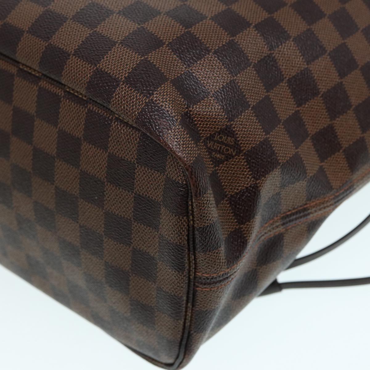 LOUIS VUITTON Damier Ebene Neverfull MM Tote Bag N51105 LV 87833