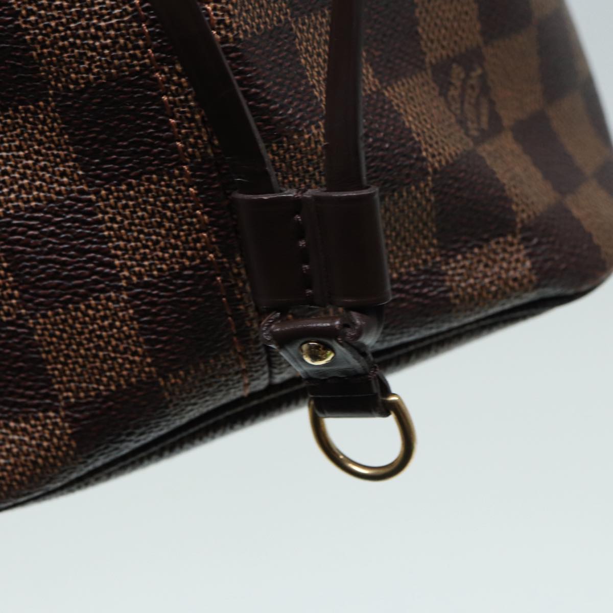 LOUIS VUITTON Damier Ebene Neverfull MM Tote Bag N51105 LV 87833