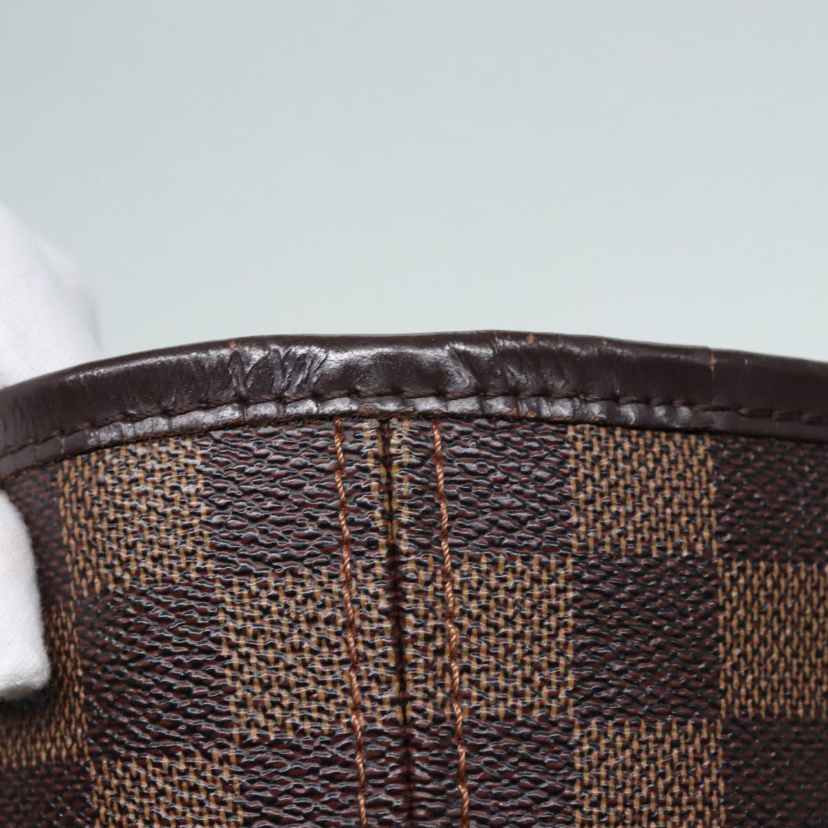 LOUIS VUITTON Damier Ebene Neverfull MM Tote Bag N51105 LV 87833