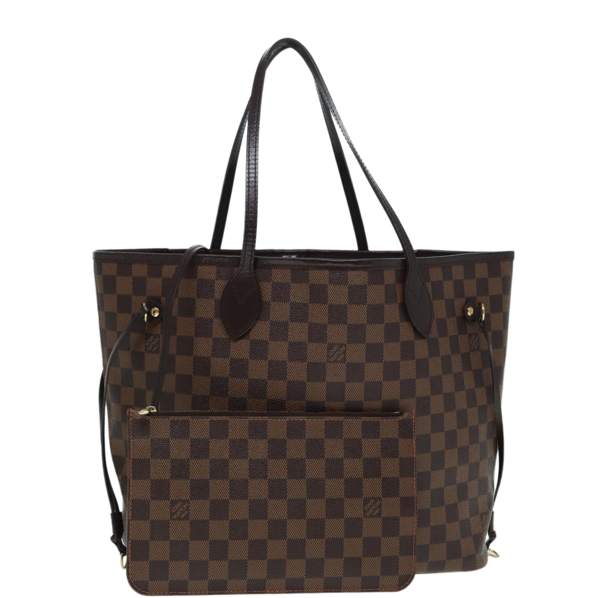 LOUIS VUITTON Damier Ebene Neverfull MM Tote Bag N51105 LV 87833