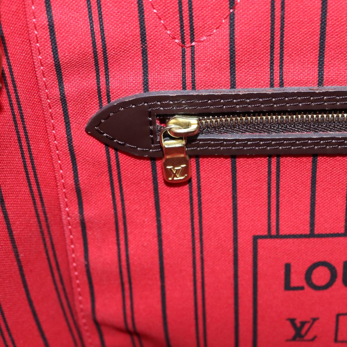LOUIS VUITTON Damier Ebene Neverfull MM Tote Bag N51105 LV 87833