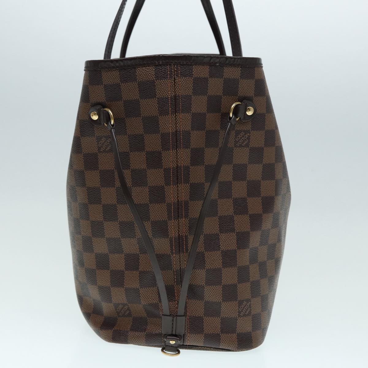 LOUIS VUITTON Damier Ebene Neverfull MM Tote Bag N51105 LV 87833