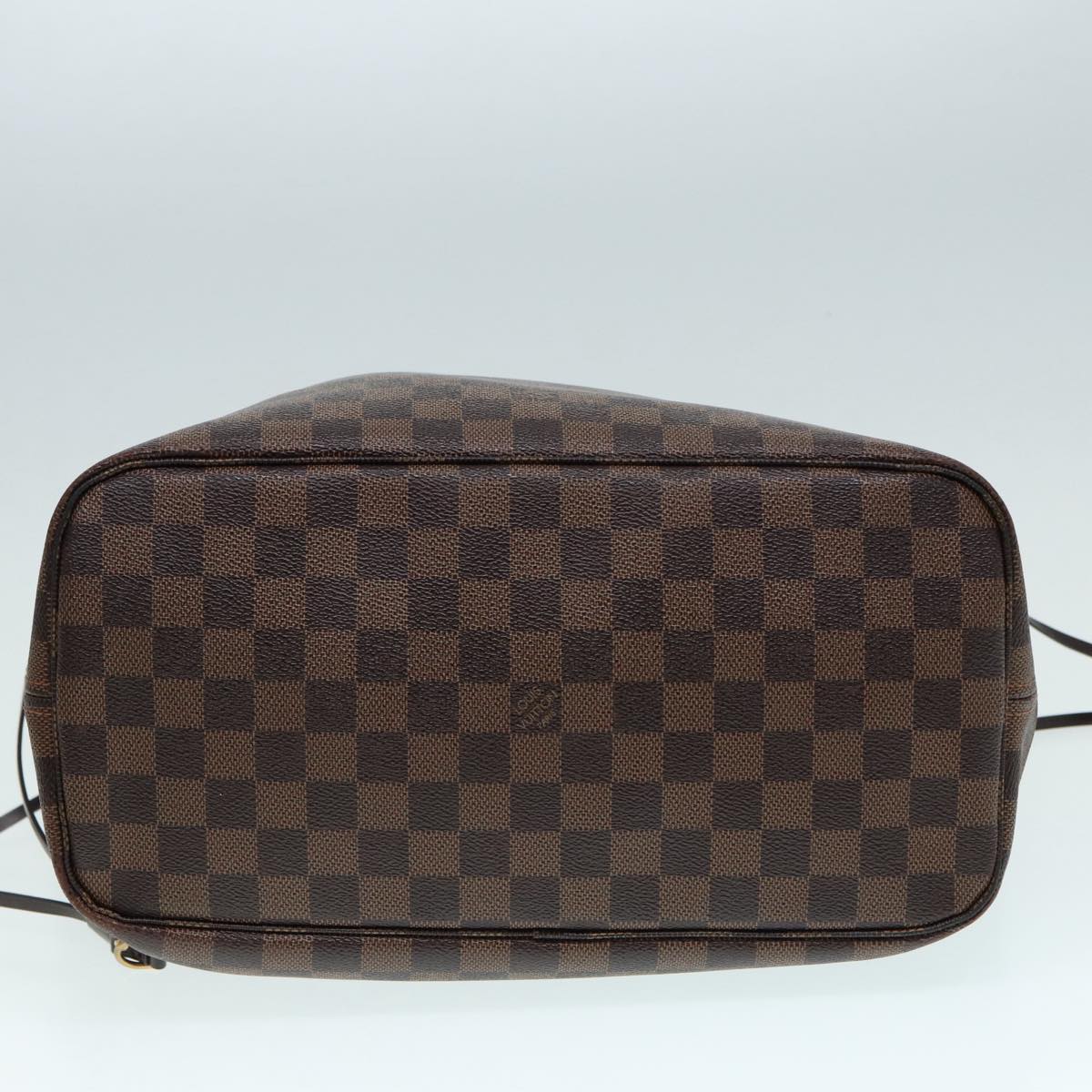 LOUIS VUITTON Damier Ebene Neverfull MM Tote Bag N51105 LV 87833