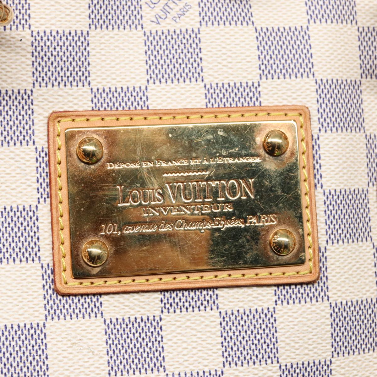 LOUIS VUITTON Damier Azur Hampstead MM Tote Bag N51206 LV 87843