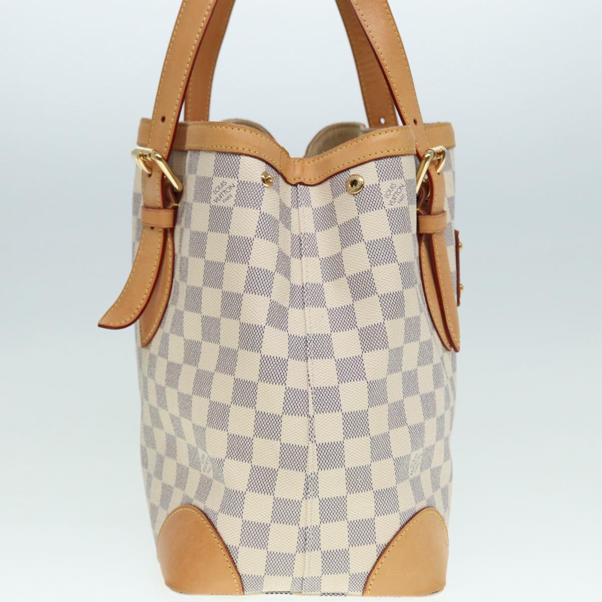 LOUIS VUITTON Damier Azur Hampstead MM Tote Bag N51206 LV 87843