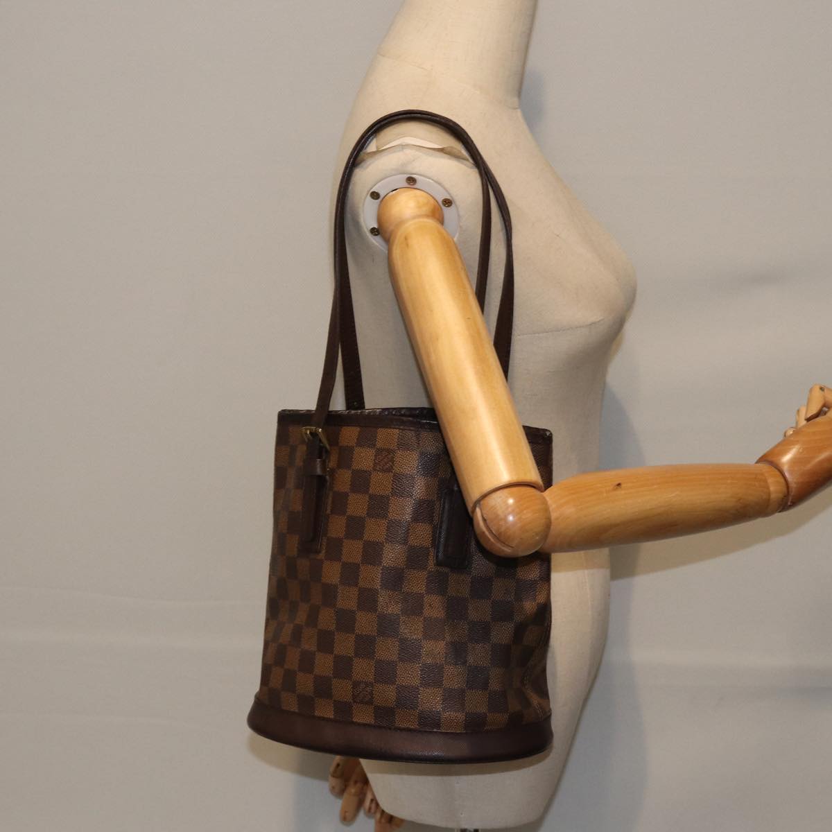 LOUIS VUITTON Damier Ebene Marais Shoulder Bag N42240 LV 87846