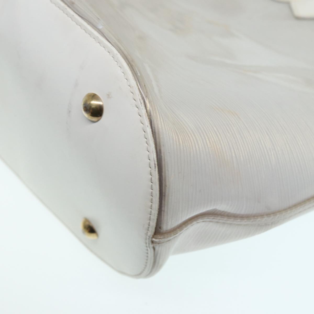 LOUIS VUITTON Epi Plage Lagoon Bay Tote Bag White Clear M92151 LV 87892