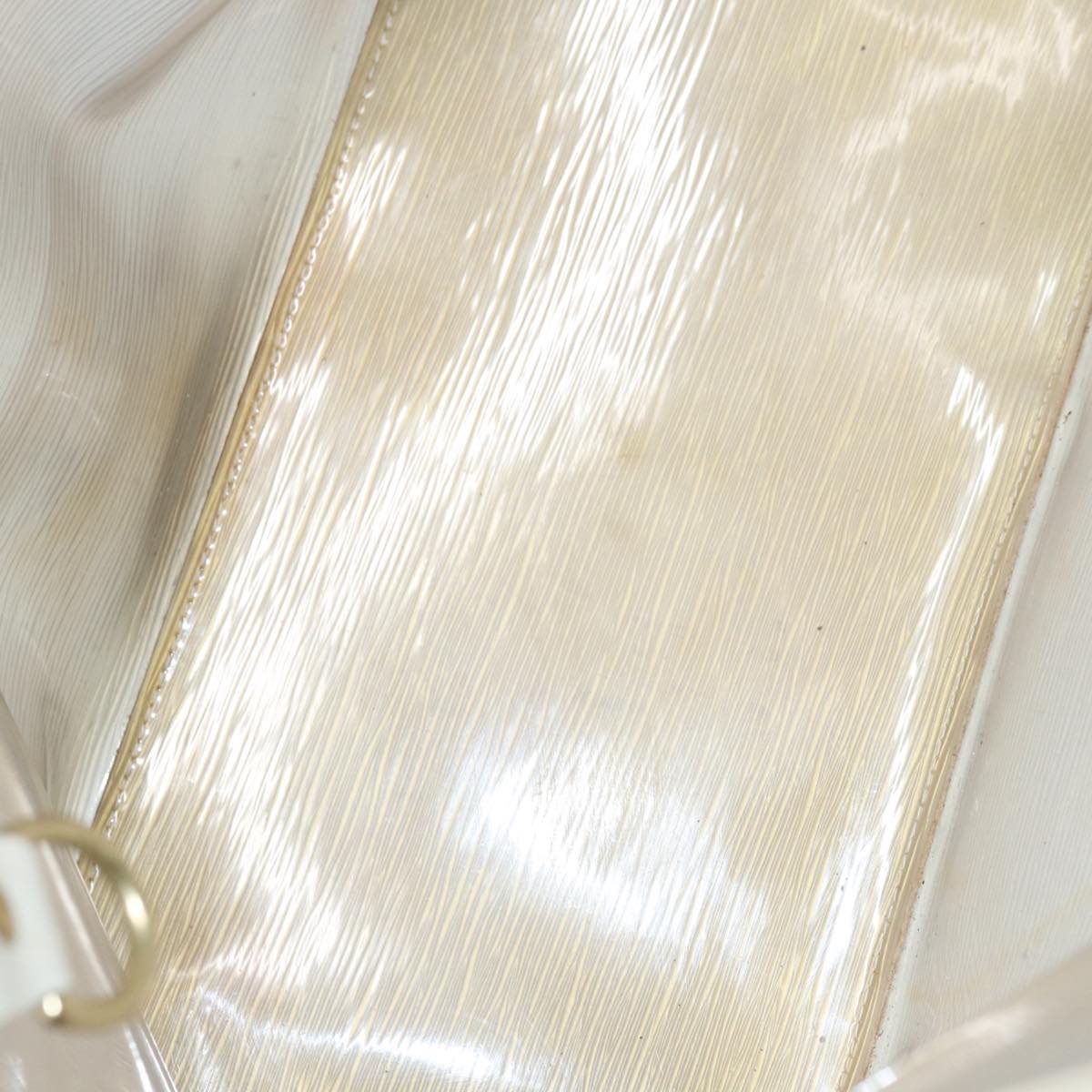 LOUIS VUITTON Epi Plage Lagoon Bay Tote Bag White Clear M92151 LV 87892