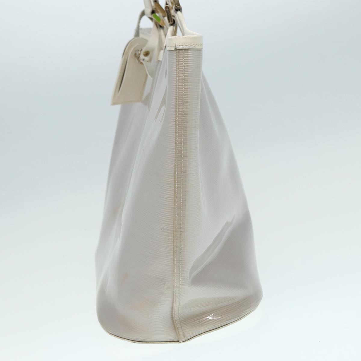 LOUIS VUITTON Epi Plage Lagoon Bay Tote Bag White Clear M92151 LV 87892