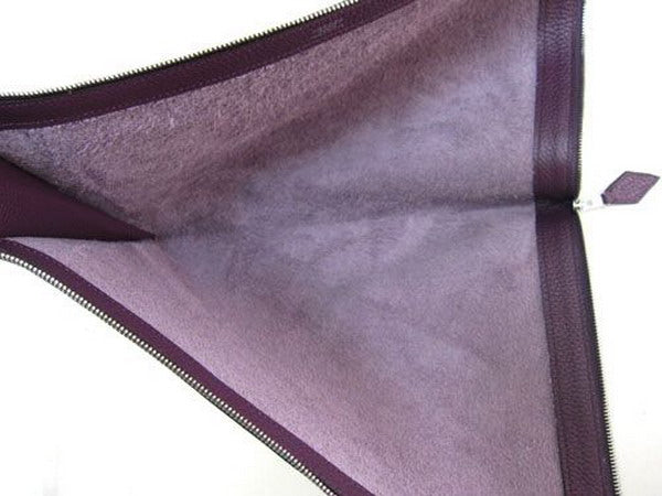 Luxury Hermes Wallet H1131 Ladies Cow Leather Purple