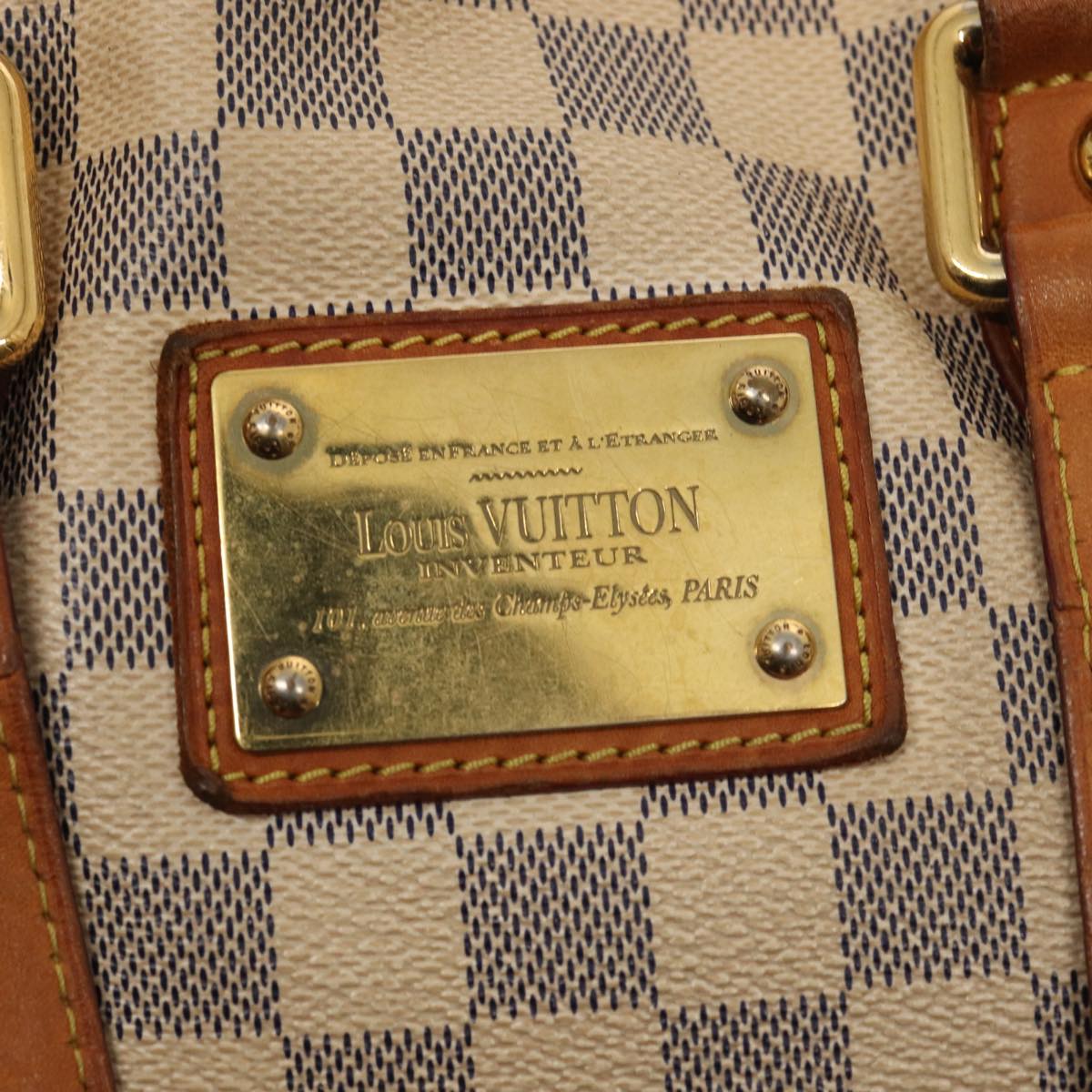 LOUIS VUITTON Damier Azur Hampstead PM Tote Bag N51207 LV 87897