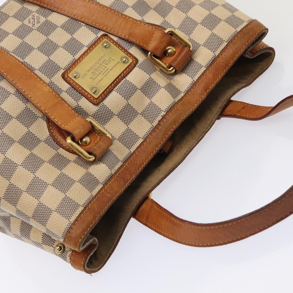 LOUIS VUITTON Damier Azur Hampstead PM Tote Bag N51207 LV 87897