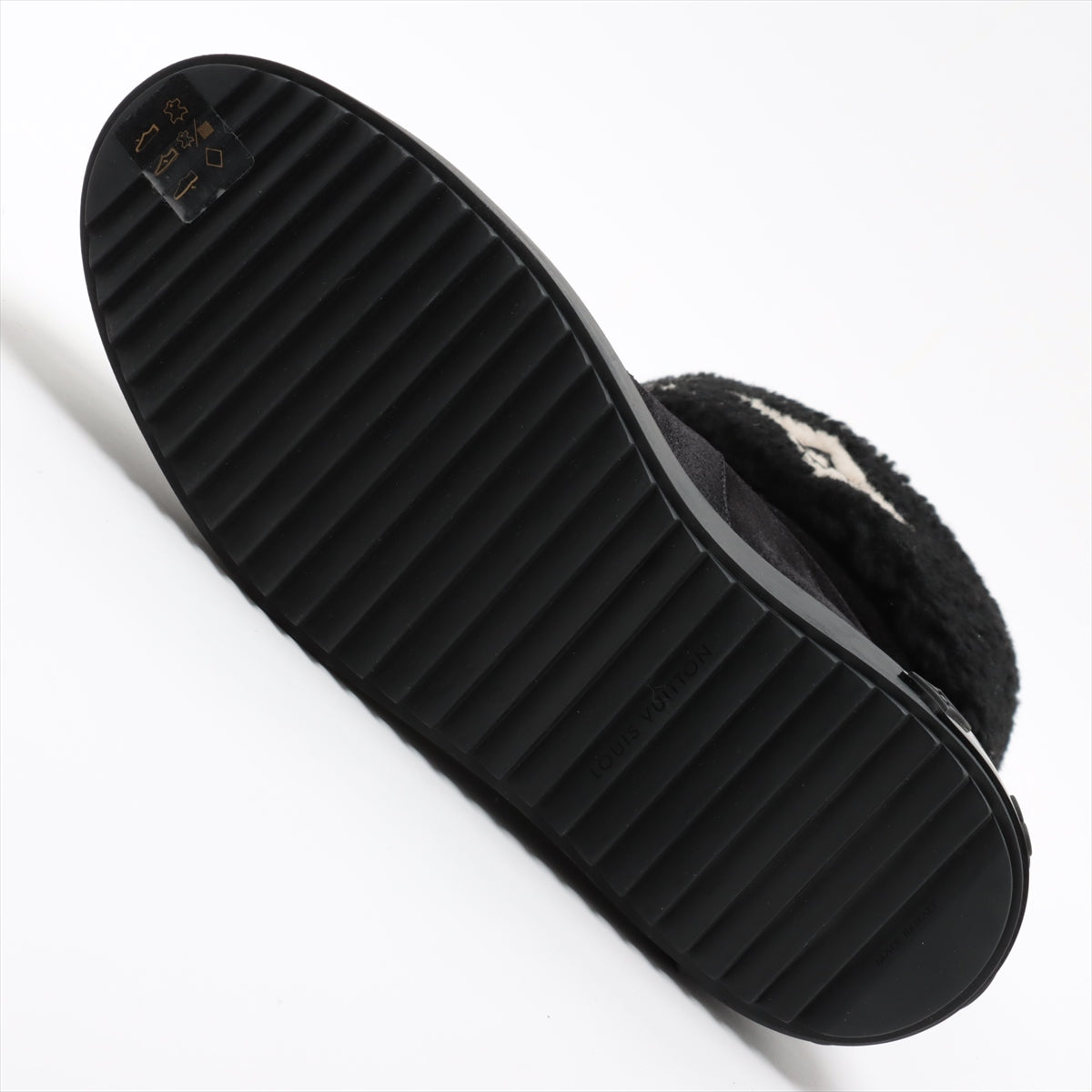Louis Vuitton Snowdrop Line 22 Years Mouton Boots 38 1/2  Black TC0272 Insol0 Mark  Family Selling Goods