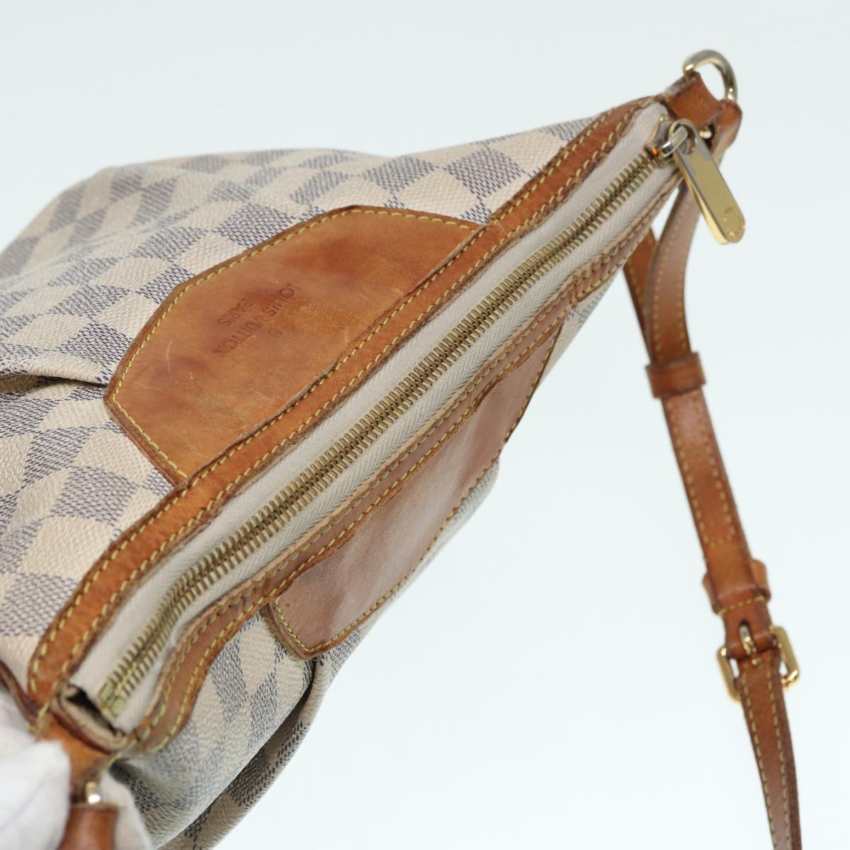 LOUIS VUITTON Damier Azur Siracusa PM Shoulder Bag N41113 LV 87967