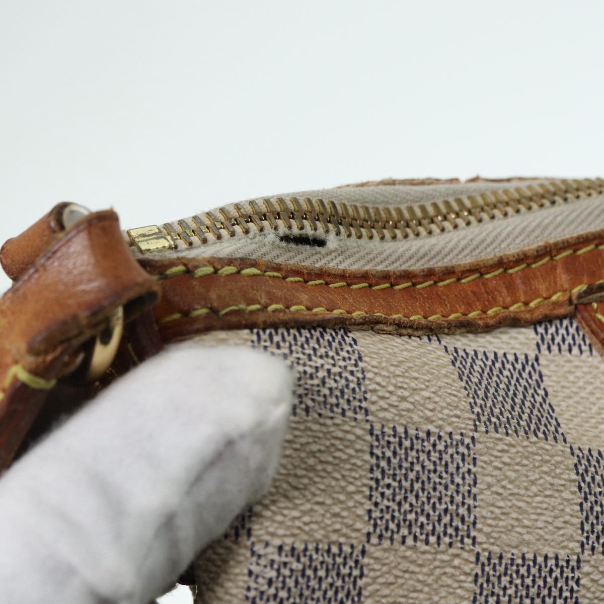 LOUIS VUITTON Damier Azur Siracusa PM Shoulder Bag N41113 LV 87967