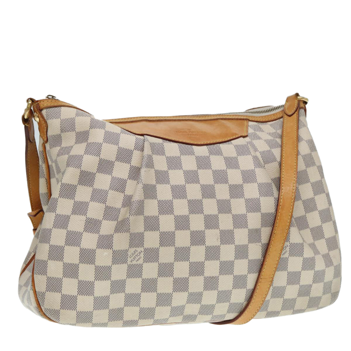LOUIS VUITTON Damier Azur Siracusa MM Shoulder Bag N41112 LV 87968