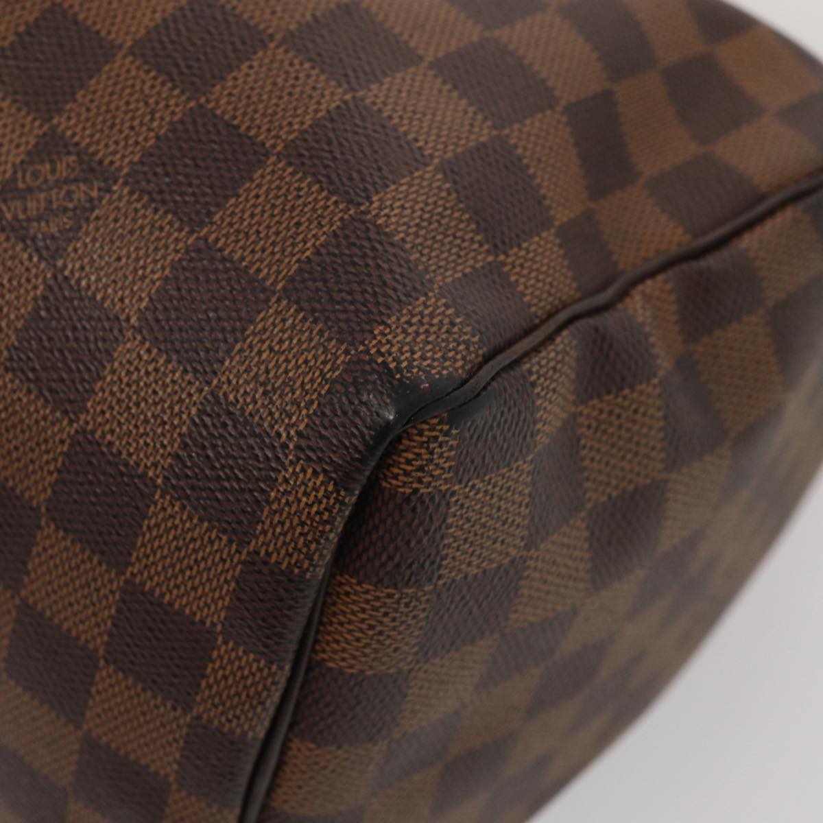 LOUIS VUITTON Damier Ebene Speedy 30 Hand Bag N41364 LV 87973