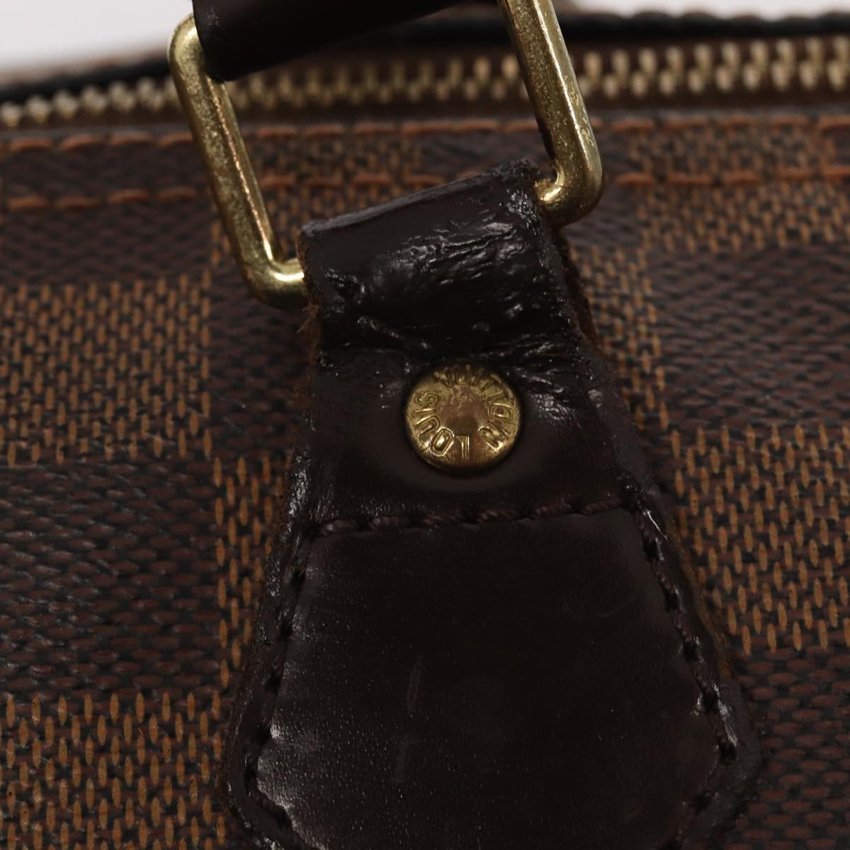LOUIS VUITTON Damier Ebene Speedy 30 Hand Bag N41364 LV 87973